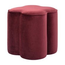 Fleur Velvet Ottoman
